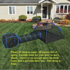 Pet Fit For Life Tent Tunnel Cube Dog & Cat Pen, Black -Cat Products Store 272265 PT3. AC SS1800 V1627599546