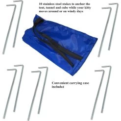 Pet Fit For Life Tent Tunnel Cube Dog & Cat Pen, Black -Cat Products Store 272265 PT7. AC SS1800 V1627599468