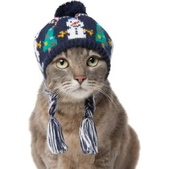 Frisco Jolly Snowman Dog & Cat Knitted Hat -Cat Products Store 276303 PT3. AC SS1800 V1631298427