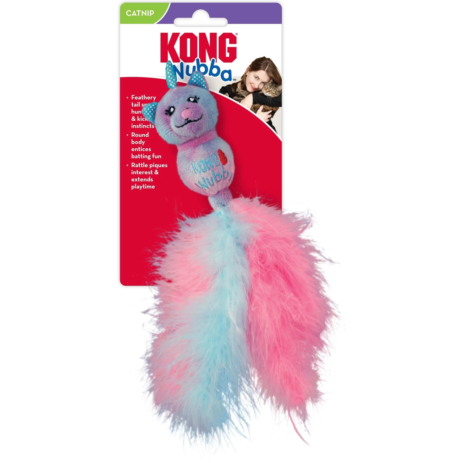 KONG Cat Wubba Caticorn Cat Toy 4 KONG Cat Wubba Caticorn Cat Toy - Image 2