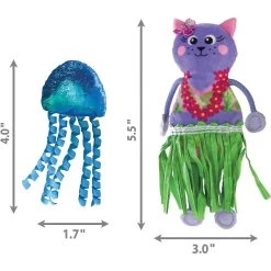 KONG Tropics Hula Cat Toy, 2 Count -Cat Products Store 277006 PT1. AC SS1800 V1616621502