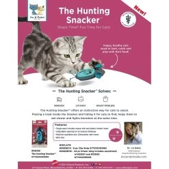 Doc & Phoebe's Cat Co. The Hunting Snacker Interactive Cat Treat Toy, Blue -Cat Products Store 279341 PT7. AC SS1800 V1617398567