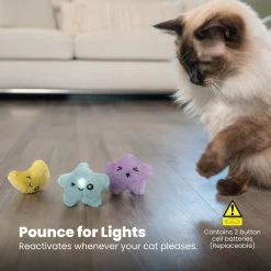 Catstages Toss 'N Twinkle Plush Cat Toy With Catnip, 3 Count -Cat Products Store 282271 PT5. AC SS1800 V1682521147