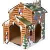Frisco Holiday Log Cabin Cardboard Cat House -Cat Products Store 287287 MAIN. AC SS1800 V1694814356