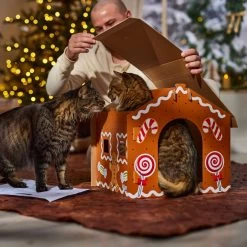 Frisco Holiday Gingerbread House Cardboard Cat House Cat Toy -Cat Products Store 287289 PT3. AC SS1800 V1695046487