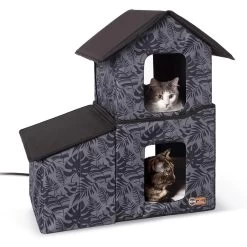 K&H Pet Products Heated Two-Story Kitty House