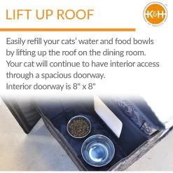 K&H Pet Products Heated Two-Story Kitty House -Cat Products Store 296500 PT2. AC SS1800 V1635449783