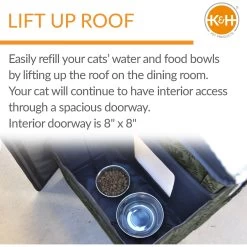 K&H Pet Products Unheated Two-Story Kitty House -Cat Products Store 296502 PT2. AC SS1800 V1635440481