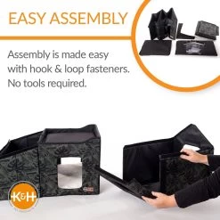 K&H Pet Products Unheated Two-Story Kitty House -Cat Products Store 296502 PT4. AC SS1800 V1635455492