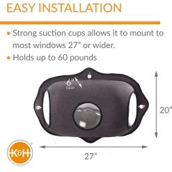 K&H Pet Products EZ Mount Bubble Pod Cat Window Perch -Cat Products Store 296522 PT1. AC SS1800 V1628200874