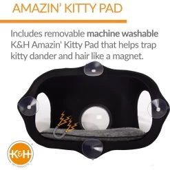 K&H Pet Products EZ Mount Bubble Pod Cat Window Perch -Cat Products Store 296522 PT3. AC SS1800 V1628200307