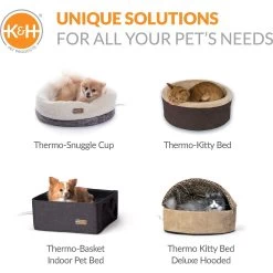 K&H Pet Products Thermo-Pet Cave Covered Cat Tunnel Bed -Cat Products Store 296532 PT6. AC SS1800 V1627945074