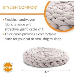 K&H Pet Products Cozy Knitted Woven Cute Cat & Kitten Bed -Cat Products Store 296539 PT2. AC SS1800 V1627947830