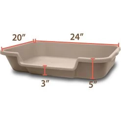 KittyGoHere Senior Cat Litter Box & Dr. Elsey's Senior Crystal Cat Litter -Cat Products Store 298180 PT2. AC SS1800 V1700888096