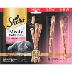 Sheba Meaty Tender Sticks Salmon Flavored Soft Adult Cat Treats & Frisco Plush, Teaser, Ball & Tunnel Variety Pack Cat Toy With Catnip -Cat Products Store 298508 PT1. AC SS1800 V1623200251
