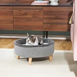 Frisco Modern Round Elevated Cat Bed & Frisco Modern Tunnel Elevated Cat Bed -Cat Products Store 303470 PT4. AC SS1800 V1623068864