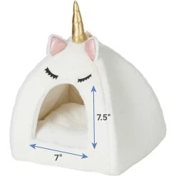 Frisco Novelty Unicorn Covered Cat & Dog Bed & Frisco Cactus Cat Scratching Post -Cat Products Store 303496 PT2. AC SS1800 V1623043945