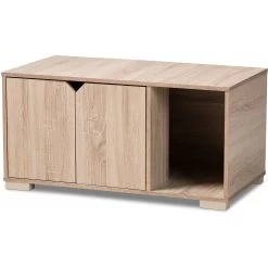 Baxton Studio Elie 2-Door Cat Litter Box Cover House 13 Baxton Studio Elie 2-Door Cat Litter Box Cover House -Cat Products Store 307842 PT2. AC SS1800 V1624310328