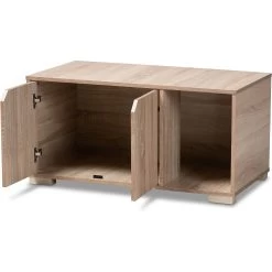 Baxton Studio Elie 2-Door Cat Litter Box Cover House 14 Baxton Studio Elie 2-Door Cat Litter Box Cover House -Cat Products Store 307842 PT3. AC SS1800 V1624311769