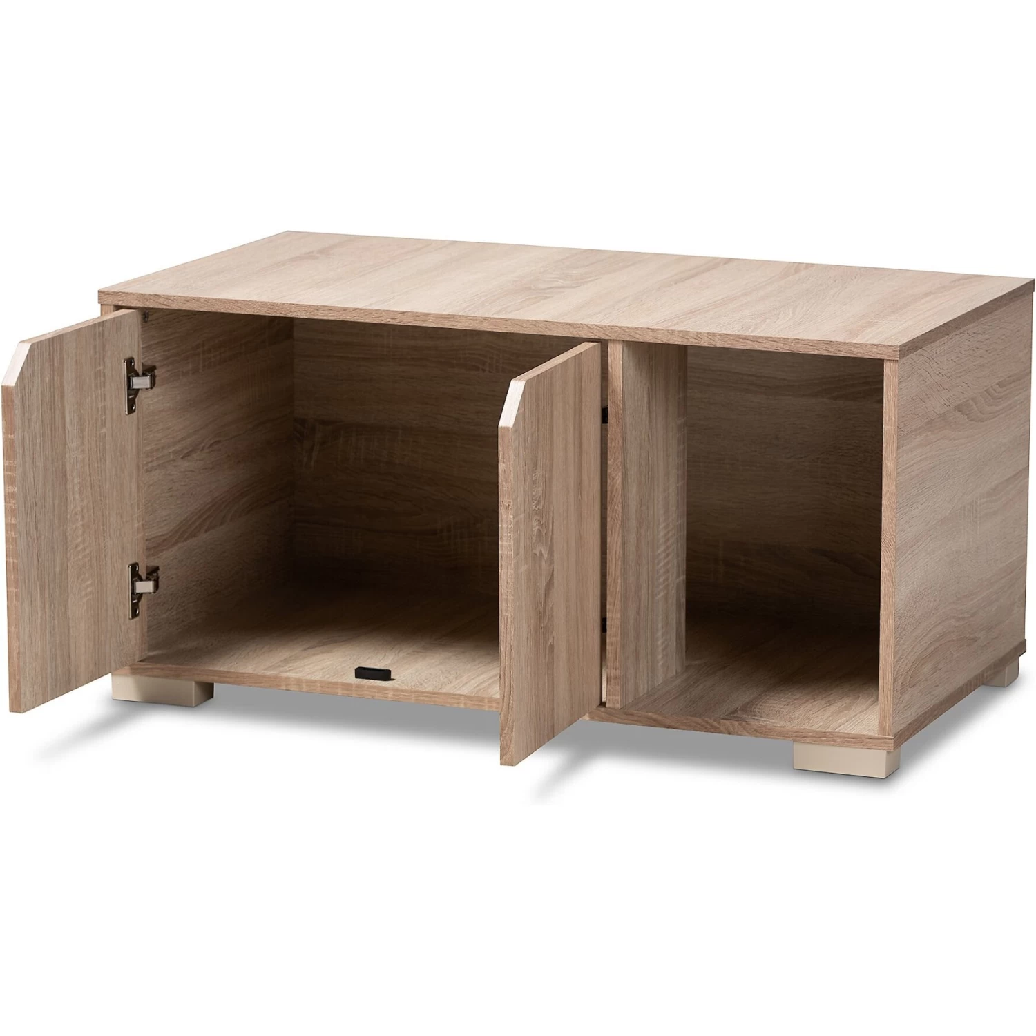 Baxton Studio Elie 2-Door Cat Litter Box Cover House 6 Baxton Studio Elie 2-Door Cat Litter Box Cover House - Image 4