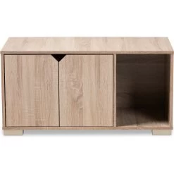 Baxton Studio Elie 2-Door Cat Litter Box Cover House 15 Baxton Studio Elie 2-Door Cat Litter Box Cover House -Cat Products Store 307842 PT4. AC SS1800 V1624310595