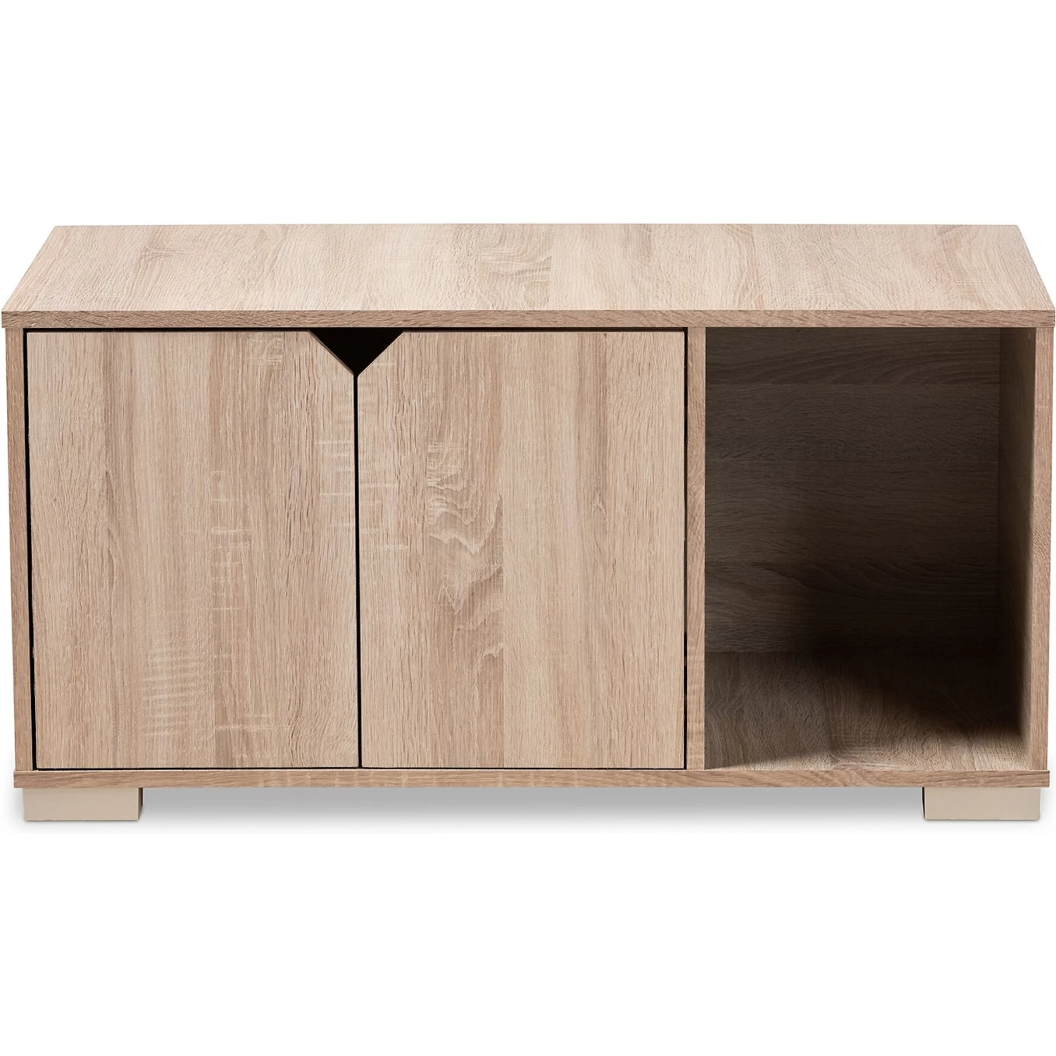 Baxton Studio Elie 2-Door Cat Litter Box Cover House 7 Baxton Studio Elie 2-Door Cat Litter Box Cover House - Image 5