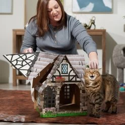 Frisco Tudor House Cardboard Cat House -Cat Products Store 308815 PT3. AC SS1800 V1696880189