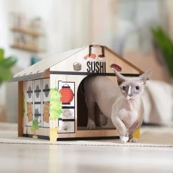 Frisco Sushi Shop Cardboard Cat House -Cat Products Store 308827 PT3. AC SS1800 V1676566490