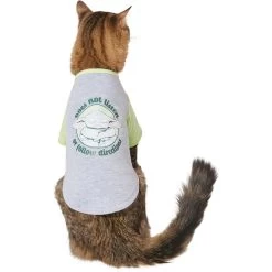 STAR WARS THE MANDALORIAN GROGU "Doesn't Listen" Dog & Cat Raglan T-shirt -Cat Products Store 311884 PT2. AC SS1800 V1643330856