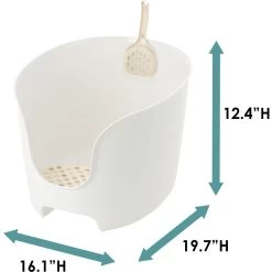 Richell PAW TRAX High Wall Cat Litter Box -Cat Products Store 316048 PT4. AC SS1800 V1675967358