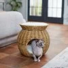 Frisco Round Wicker Cat Condo With Top Perch -Cat Products Store 316646 MAIN. AC SS1800 V1633727580