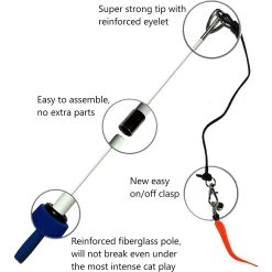 Pet Fit For Life 4-Piece Bundle Interactive Swimming Fish + Feather Wand Cat Toy 11 Pet Fit For Life 4-Piece Bundle Interactive Swimming Fish + Feather Wand Cat Toy -Cat Products Store 316698 PT4. AC SS1800 V1632174988