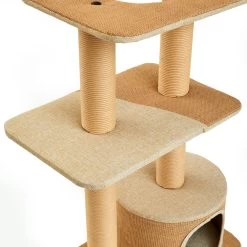 Two By Two The Cottonwood 51-in Cat Tree & Condo, Beige -Cat Products Store 316954 PT6. AC SS1800 V1642648302