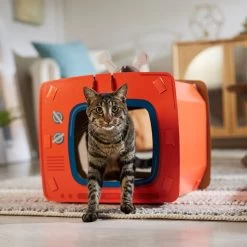 Frisco TV Set Cardboard Cat House -Cat Products Store 317731 PT4. AC SS1800 V1688677247