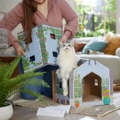 Frisco Greenhouse Cardboard Cat House -Cat Products Store 317737 PT3. AC SS1800 V1688677249