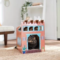 Frisco Southwestern House Cardboard Cat House -Cat Products Store 317739 PT3. AC SS1800 V1642099125