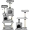 Frisco 61-in Faux Fur Cat Tree & Condo & Frisco 38-in Cat Tree With Condo, Top Perch & Toy -Cat Products Store 318964 MAIN. AC SS1800 V1630360923