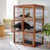 Frisco Collapsible Wood & Wire Cat Cage Playpen, 3 Level -Cat Products Store 323215 MAIN. AC SS1800 V1645473422
