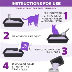 Arm & Hammer Litter Forever Fresh Lavender Clumping Cat Litter -Cat Products Store 325460 PT4. AC SS1800 V1663796853