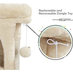 Yaheetech 2-Level 23.5-in Plush Cat Tree & Condo -Cat Products Store 325666 PT7. AC SS1800 V1631142386