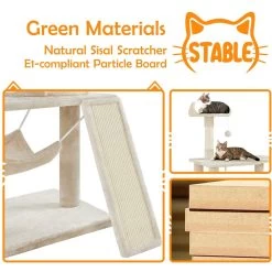 Yaheetech 63.5-in Plush Cat Tree & Condo -Cat Products Store 325702 PT7. AC SS1800 V1686153408