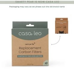 Casa Leo Leo's Loo Too Cat Replacement Filters, 2 Count -Cat Products Store 329397 PT2. AC SS1800 V1703871568