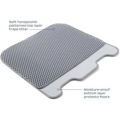 Casa Leo Leo's Loo Cat Litter Mat, Grey -Cat Products Store 329399 PT1. AC SS1800 V1657656890