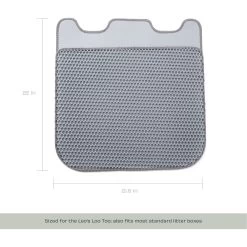 Casa Leo Leo's Loo Cat Litter Mat, Grey -Cat Products Store 329399 PT4. AC SS1800 V1657656890