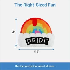 Frisco Pride Rainbow Plush Cat Toy With Silvervine -Cat Products Store 331690 PT1. AC SS1800 V1649785008