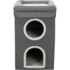 TRIXIE Saul 2-Story Cat Condo & Perch, Gray