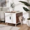 Frisco Mid-Century Modern Side Table Cat Litter Box Cover -Cat Products Store 334645 MAIN. AC SS1800 V1657656875