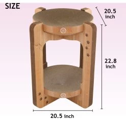 Necoichi Cozy Cat Scratcher Tower Toy -Cat Products Store 336322 PT4. AC SS1800 V1674730083