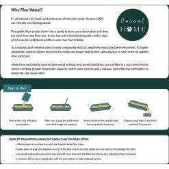 Casual Home Natural Pine Pellet Unscented Non-Clumping Cat Litter, 20-lb Bag -Cat Products Store 338569 PT7. AC SS1800 V1635348720