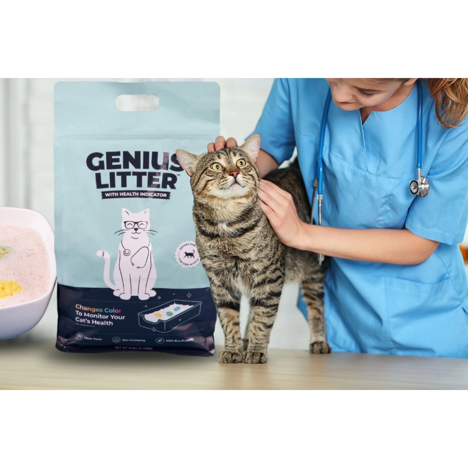 Alpha Paw Genius Litter With Health Indicator Cat Litter, 6-lbs 5 Alpha Paw Genius Litter With Health Indicator Cat Litter, 6-lbs - Image 3